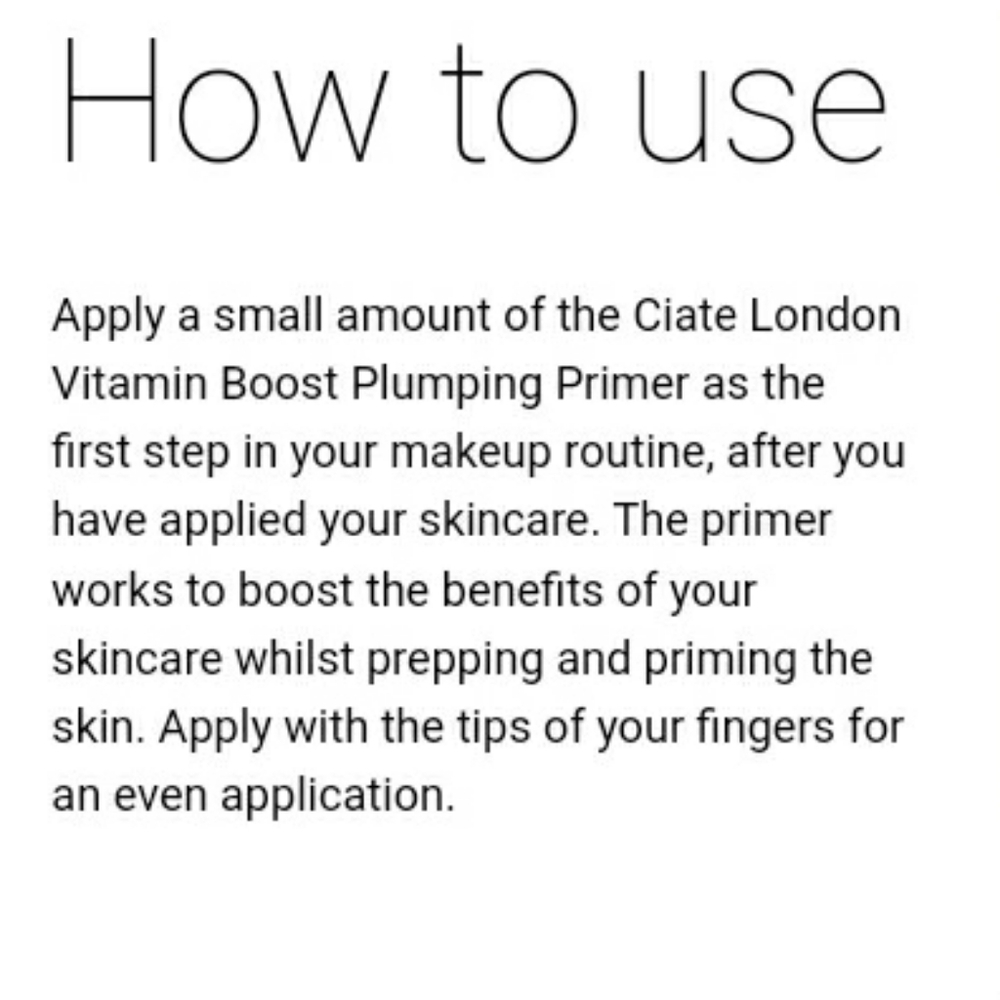 Ciate Vitamin Boost Plumping Primer, New In Box - Picture 5 of 10